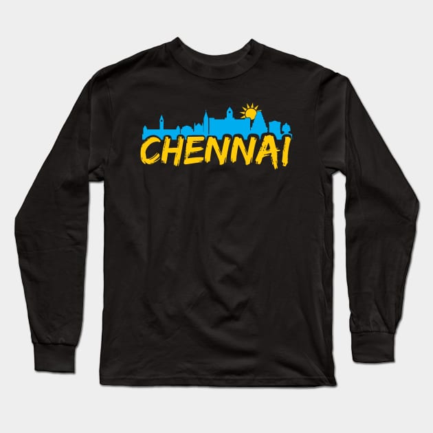 I love Madras Chennai Tamil Language Quote Long Sleeve T-Shirt by alltheprints